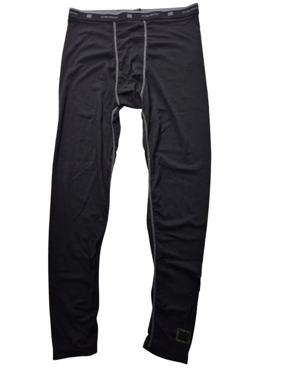 I/O Bio Merino Austrailian Wool Base Layer Leggings Black Size L